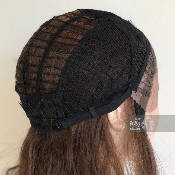 24" Loose Wave Copper Lace Wig | Shantell - Picture 9 of 11